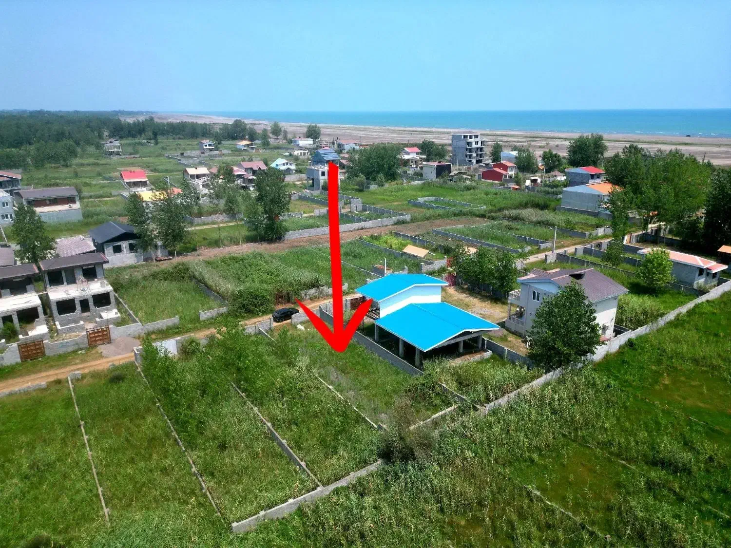 ۳۴۰ متر ساحل چاف با انشعابات و قابلیت ساخت|فروش زمین و ملک کلنگی|چاف و چمخاله, |دیوار