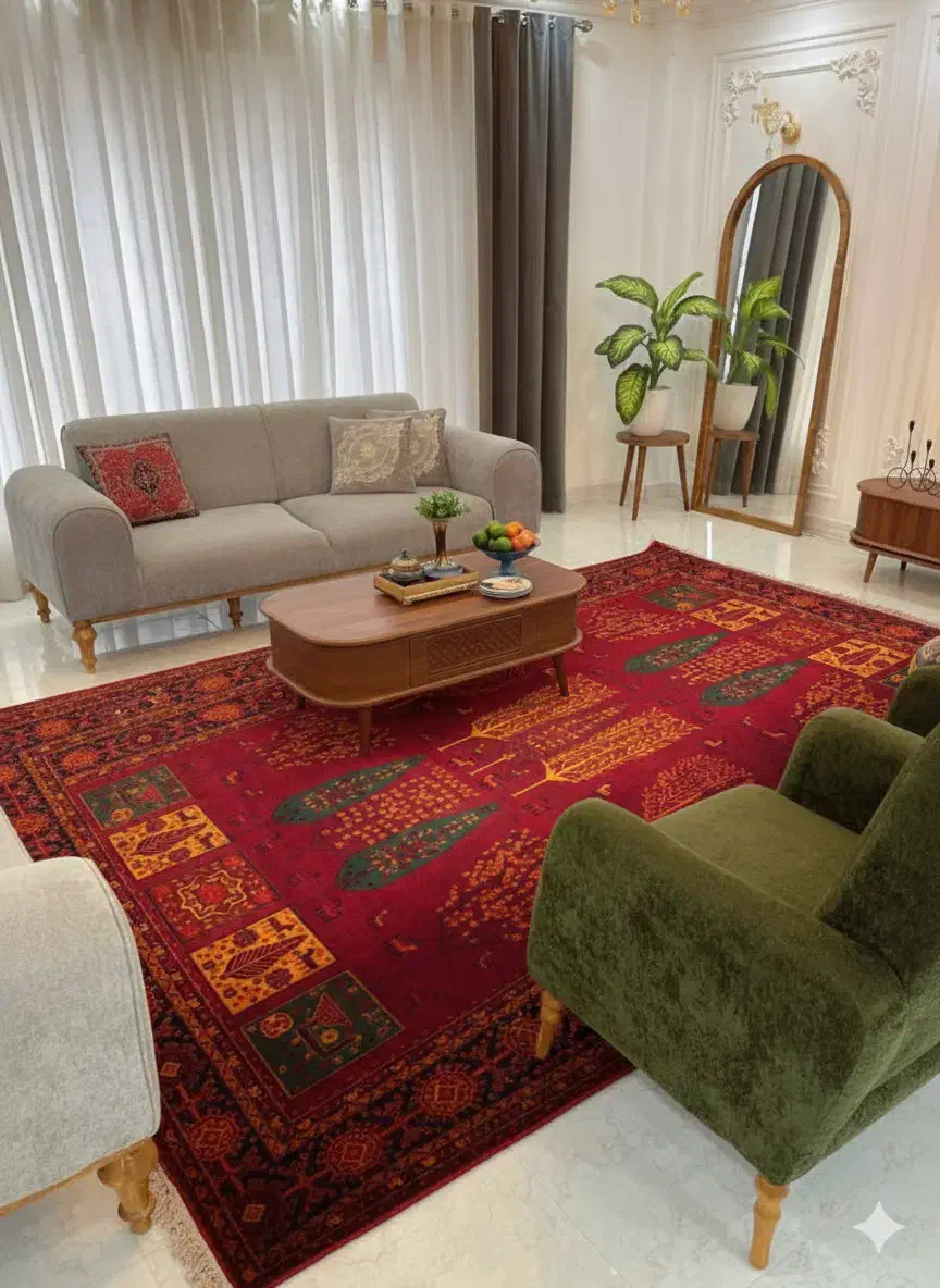 زیباترین فرشهای درختی|فرش|اصفهان, شهید رجایی|دیوار