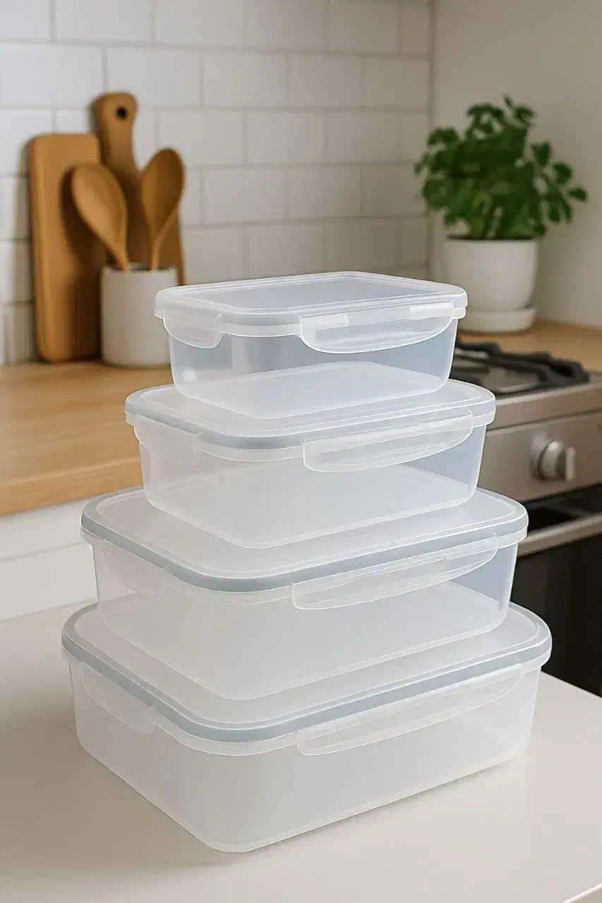 ۴ تیکه قفلی فریزری ماکروفری ظرف نگهدارنده|ظروف نگهدارنده، پلاستیکی، یکبارمصرف|تهران, افسریه جنوبی|دیوار