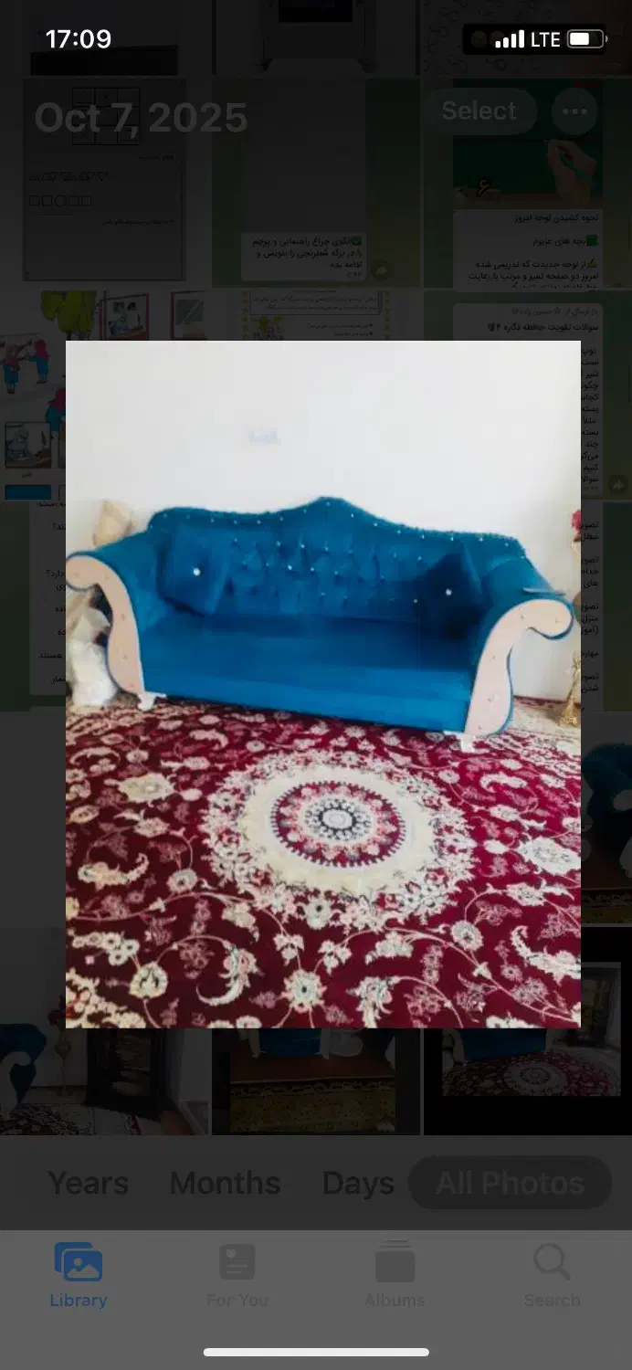 مبل نیمه سلطنتی|مبلمان خانگی و میز عسلی|شبستر, |دیوار
