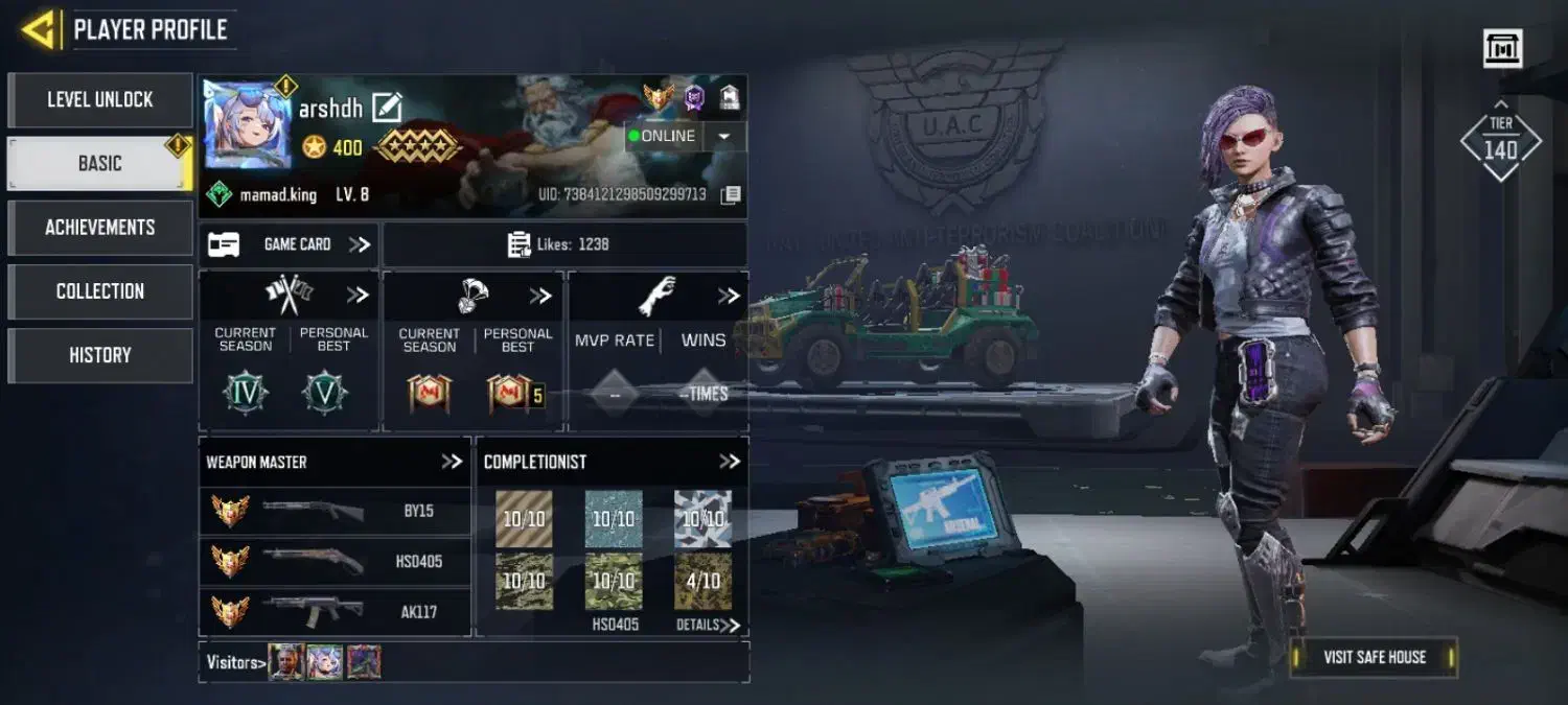 اکانت کالاف لول ۴۰۰|کنسول، بازی ویدئویی و آنلاین|سنندج, |دیوار