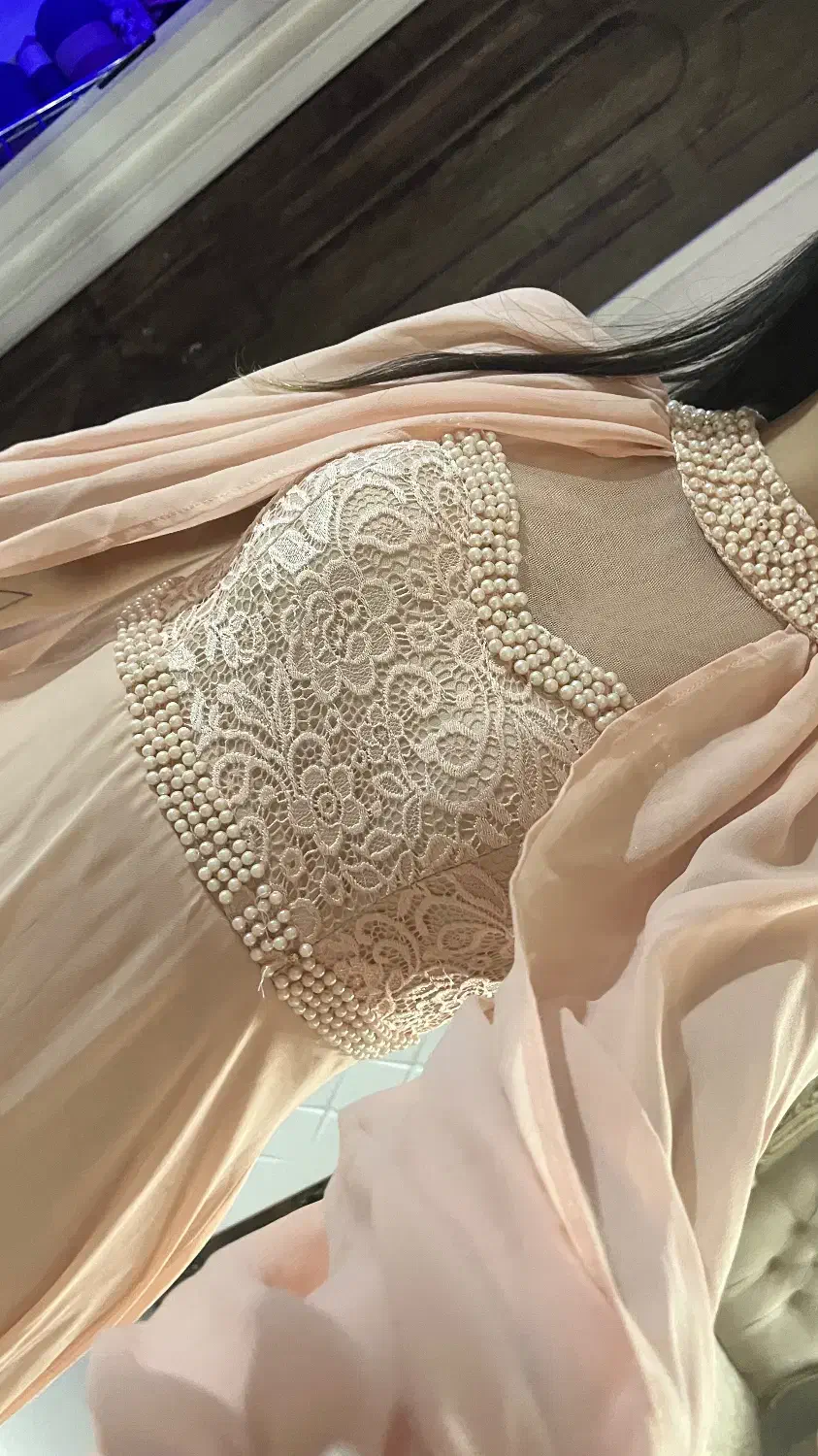 لباس مجلسی حریر گلبهی|لباس|کرج, باغ سیب|دیوار