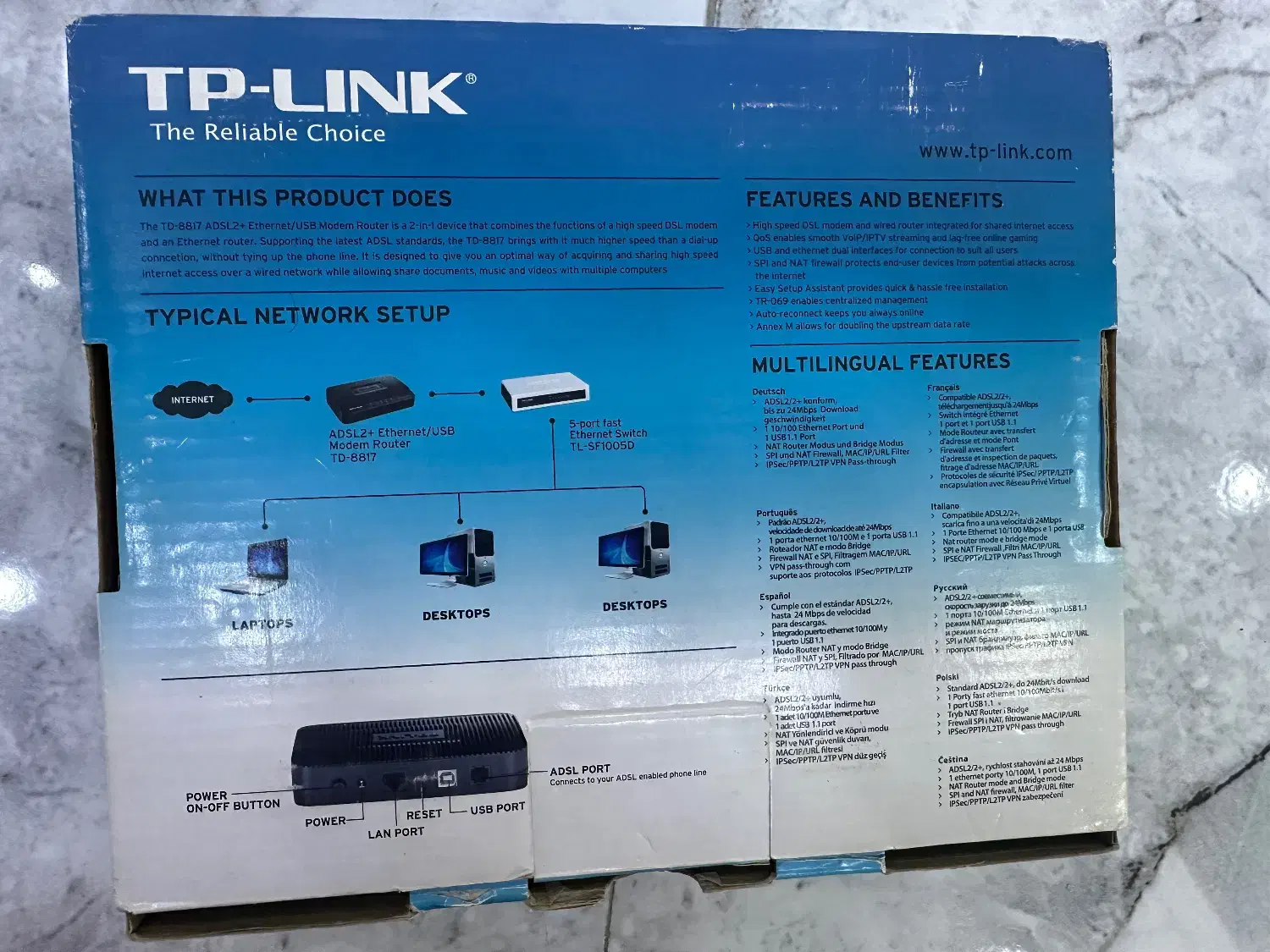 مودم  ADSL2-TD8817|مودم و تجهیزات شبکه|رشت, پیرکلاچای|دیوار