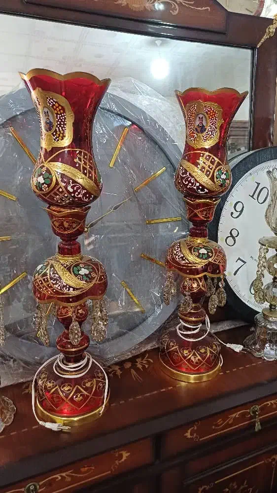 اباژور رومیزی شیری|چراغ خواب و آباژور|خرمآباد, |دیوار