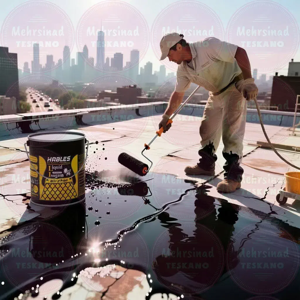 ایزوگام مایع قیر سرد 10 کیلویی نانو هابلس|مصالح و تجهیزات ساختمان|شیراز, شهرک جماران|دیوار