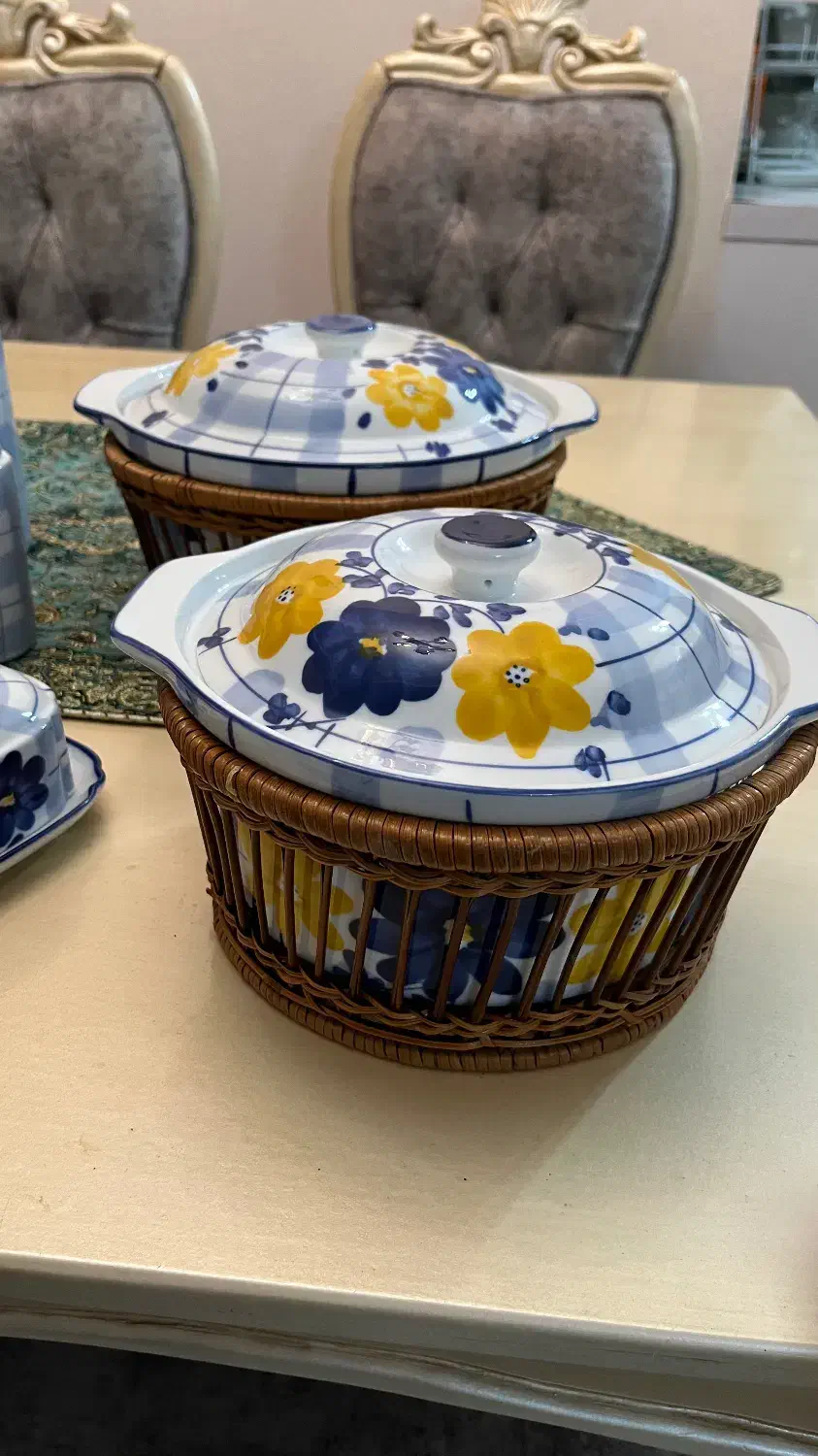 ظروف چینی گل پنبه ای|ظروف سرو و پذیرایی|تهران, مجیدآباد|دیوار