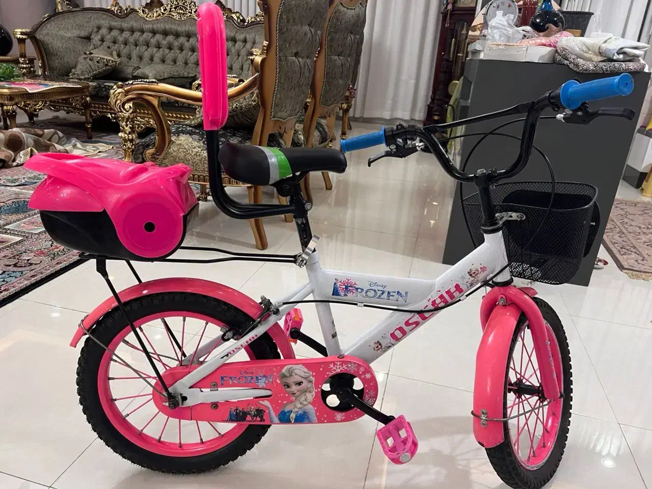 دوچرخه دخترانه سایز ۱۶ کاملا سالم|دوچرخه، اسکیت، اسکوتر|قزوین, |دیوار