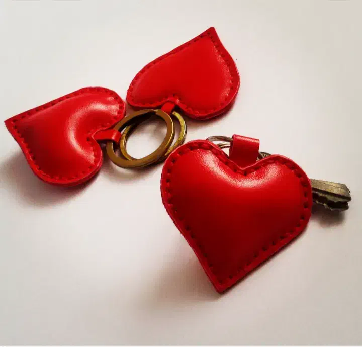 جا کلید قلب چرم|کیف، کفش، کمربند|ماهان, |دیوار