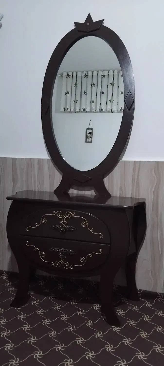 اینه و کنسول چوب|بوفه، ویترین، کنسول|آشخانه, |دیوار