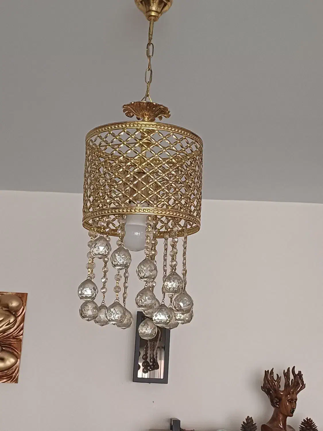 لوستر برند سفارشی ساز با دو بار آبکاری|لوستر و چراغ آویز|پردیس, فاز ۳|دیوار