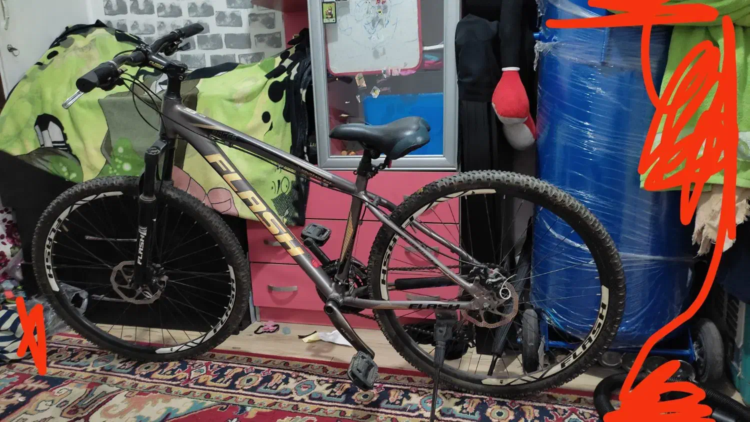 دوچرخه فلش درحد سایز ۲۷/۵ الترا ۱۶|دوچرخه، اسکیت، اسکوتر|فردیس, شهرک سپاه|دیوار