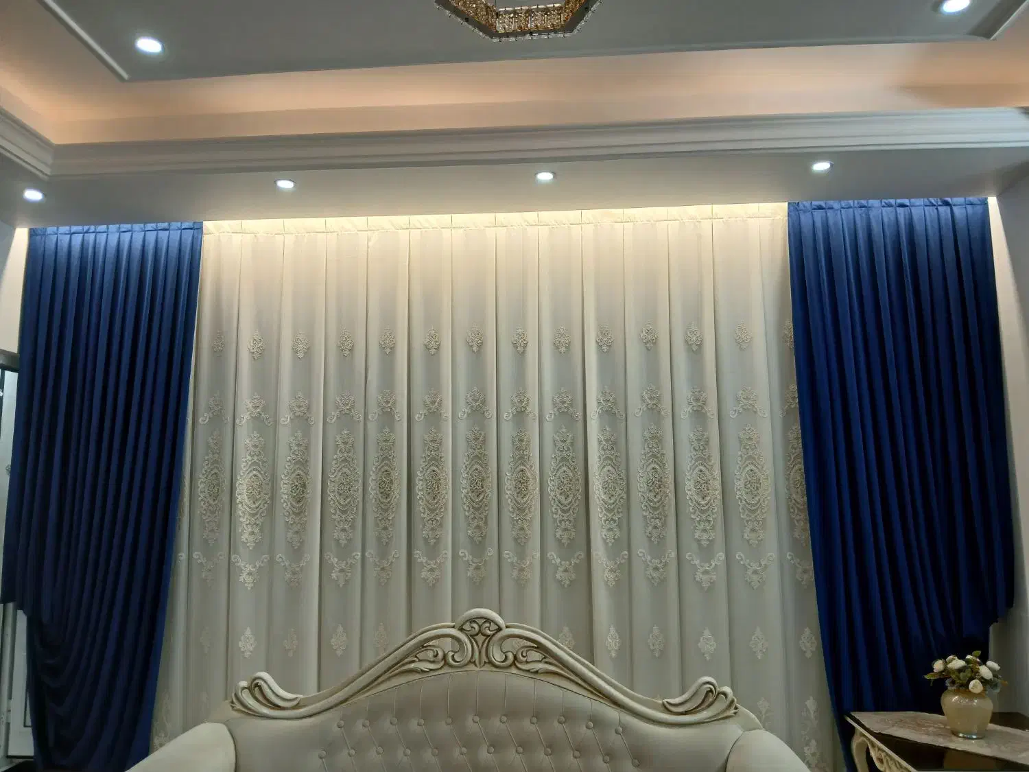 پرده درجه یک به همراه یالان|پرده، رانر، رومیزی|قم, شهرک سازمان آب|دیوار