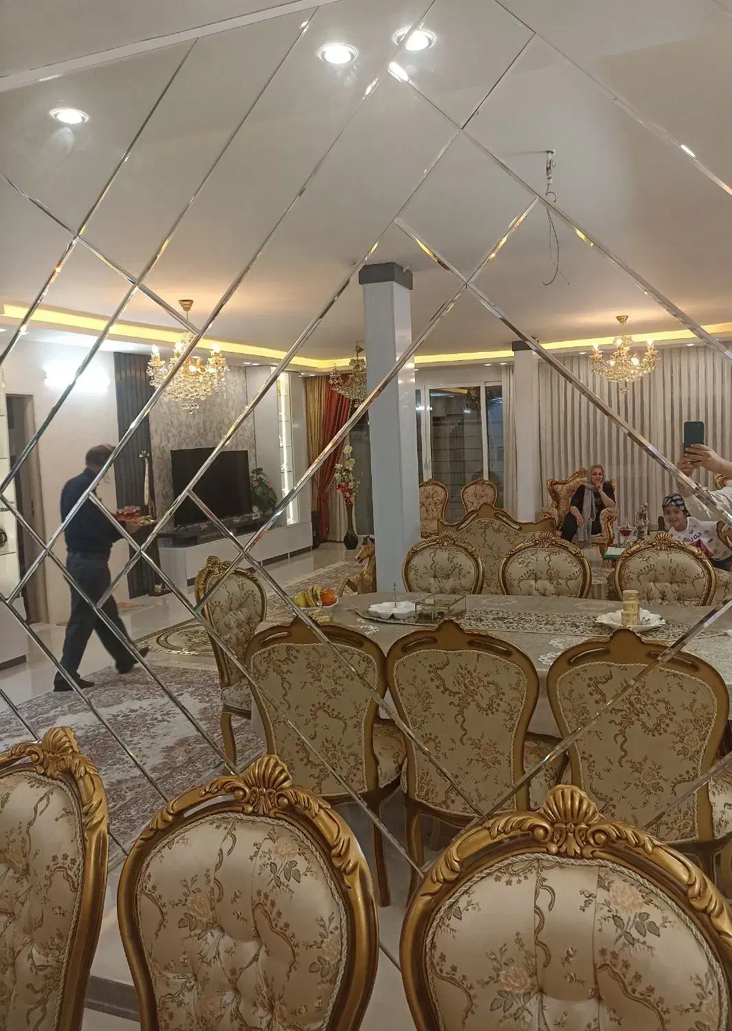 آینه آیینه دکوراتیو ، اینه پازلی اینه هندسی شکسته|آینه|اصفهان, پروین|دیوار