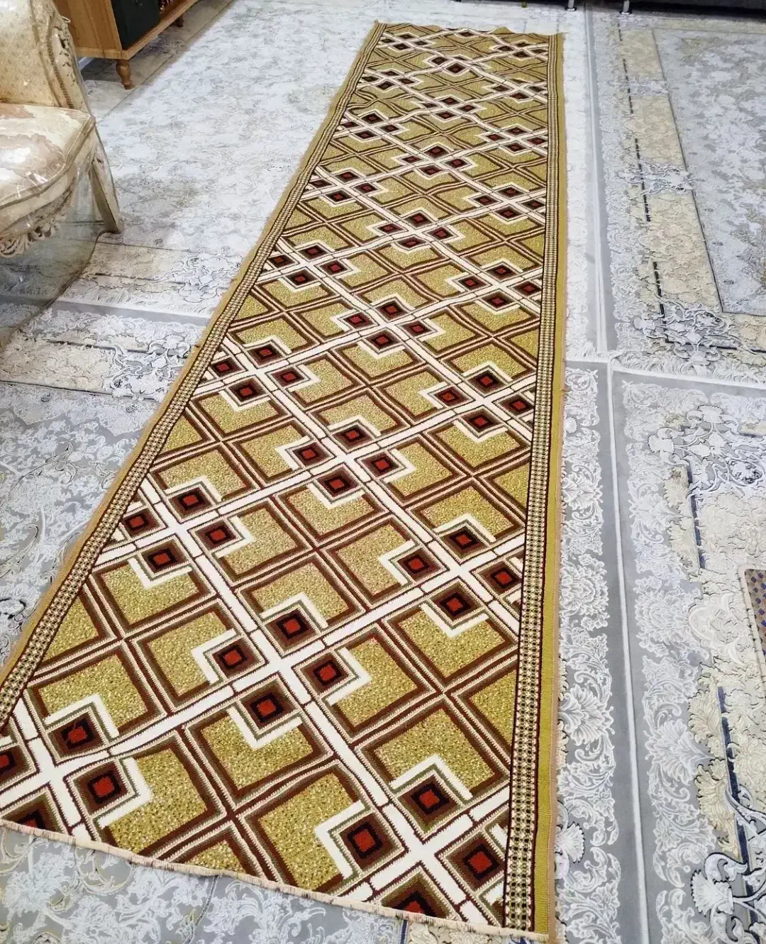 دو عدد فرش فانتزی و گلیم 4 متری|فرش|فردیس, فردیس|دیوار