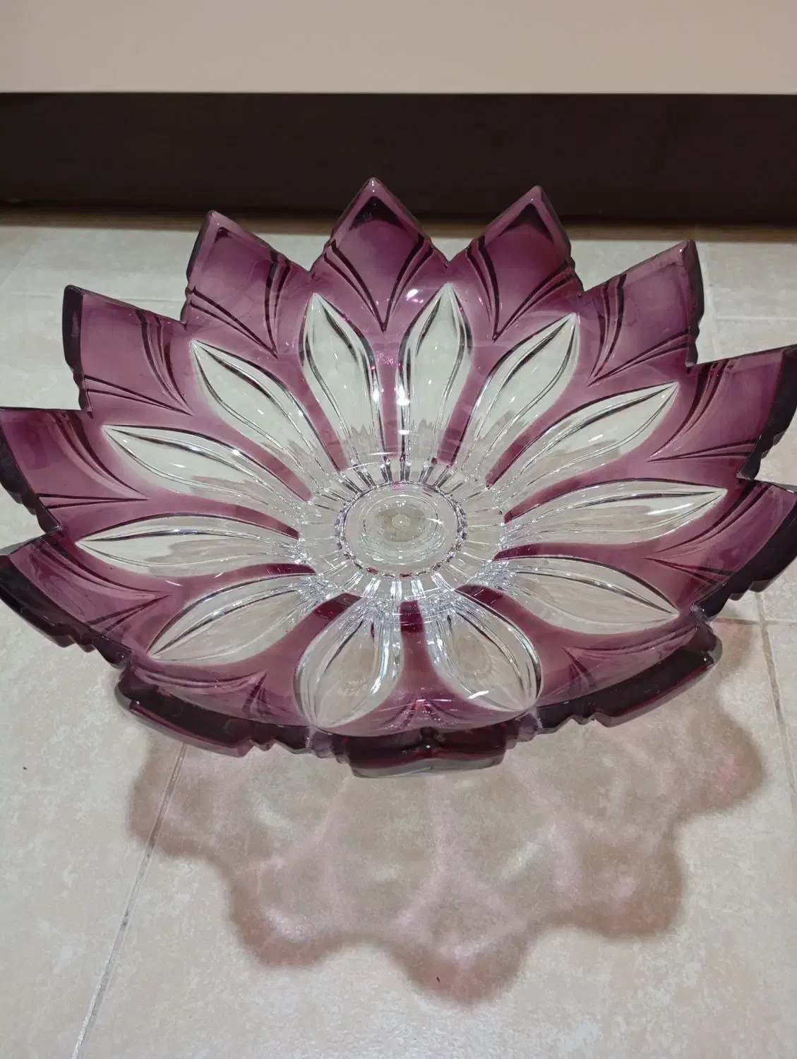 میوه خوری پایه دار کریستالی|ظروف سرو و پذیرایی|بندر دیر, |دیوار