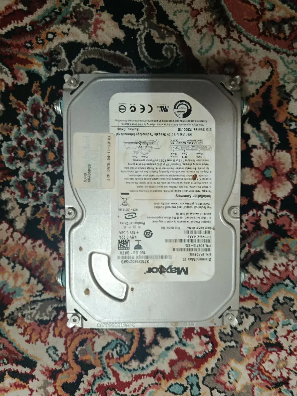 هارد 160GB|قطعات و لوازم جانبی رایانه|مشهد, شهرک امام هادی (شهرک غرب)|دیوار