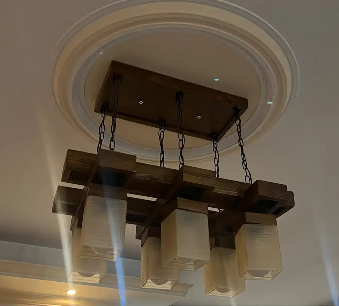 لوستر چوبی|لوستر و چراغ آویز|تهران, پرستار|دیوار