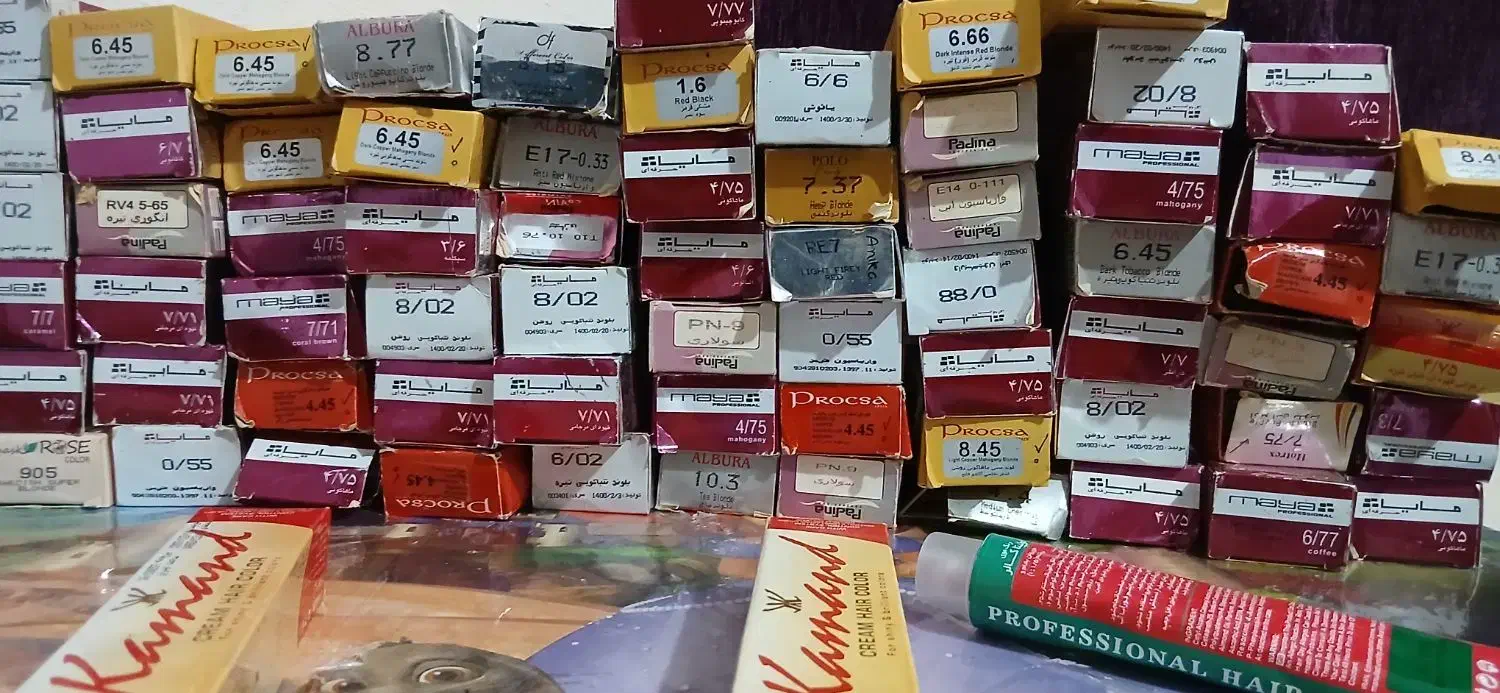 ۷۰عدد رنگ مو|آرایشی، بهداشتی، درمانی|رشت, چله خانه|دیوار