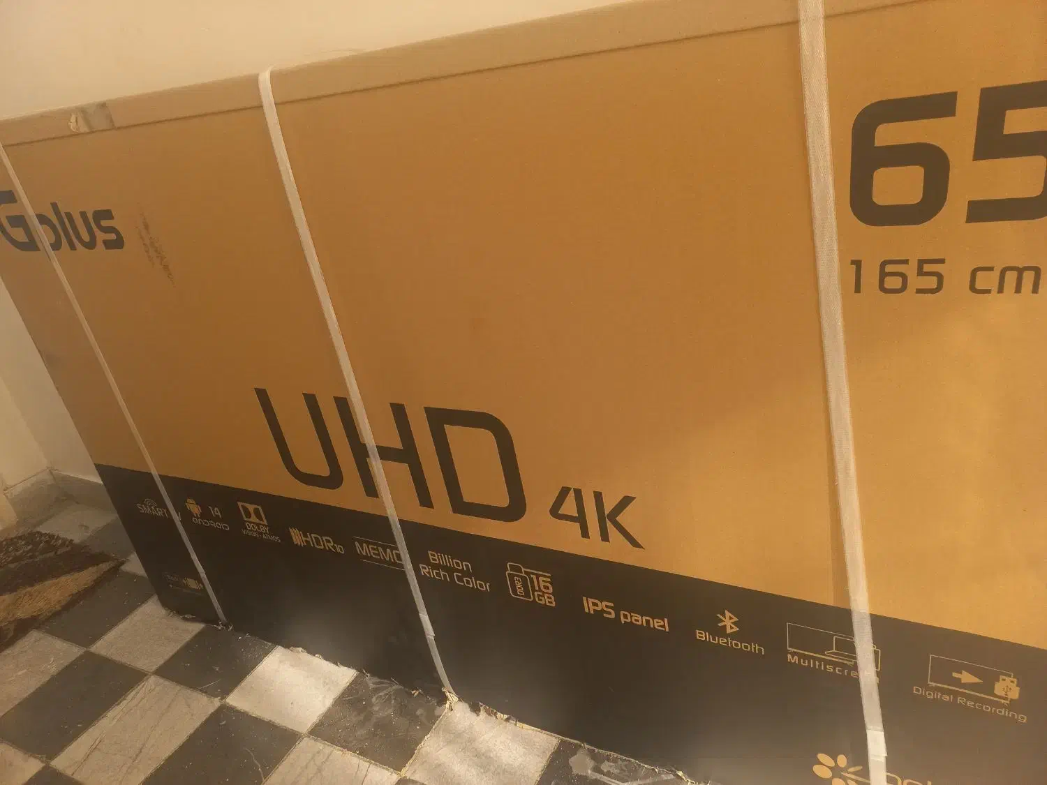 تلویزیون جی پلاس ۶۵ اینچ|تلویزیون و پروژکتور|ری, شهید غیوری (ابن باویه)|دیوار