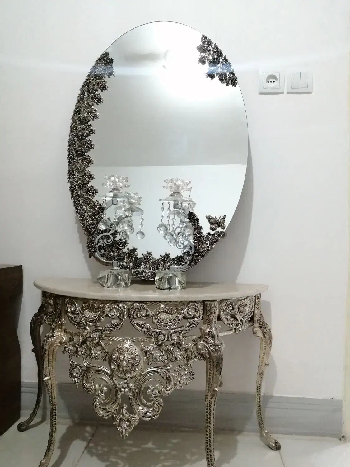 آینه شمعدان|آینه|نجفآباد, امام خمینی|دیوار