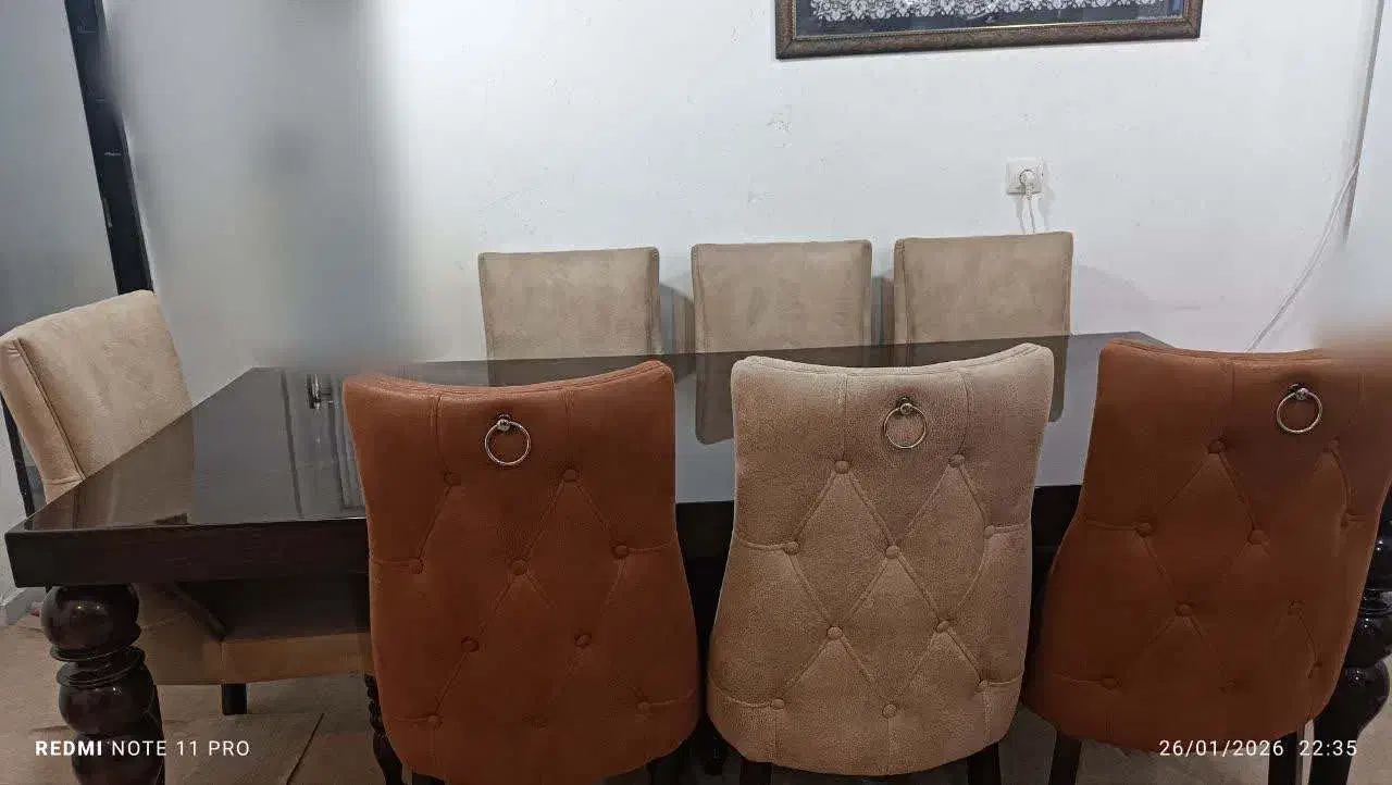 مبل 8 نفره جنس درجه 1|میز و صندلی غذاخوری|اهواز, سلطانمنش|دیوار