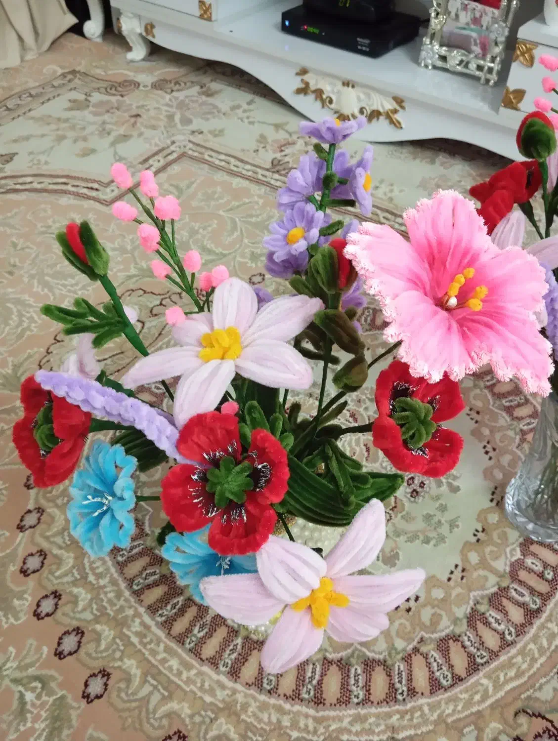 گل‌های دست ساز پی پاک کن|گل مصنوعی|خوی, |دیوار