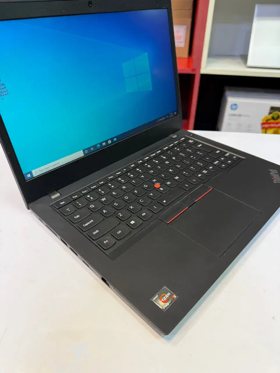 لنوو تینک پد RYZEN3 PRO مشابه صفر بدنه کربن|رایانه همراه|بندر انزلی, سامانسر|دیوار