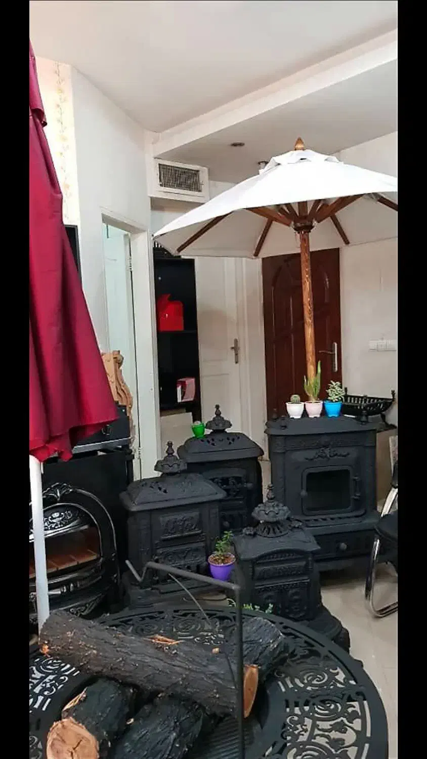 بخاری چدنی بزرگ گازی هیزمی|بخاری، هیتر، شومینه|پاکدشت, پاکدشت (مامازند)|دیوار