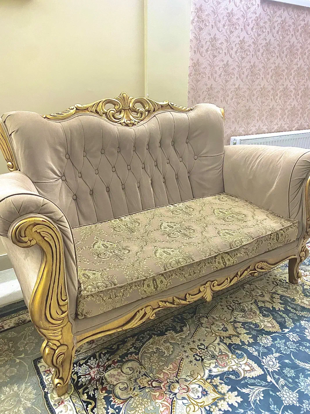 مبل هفت نفره نیمه استیل راحتی|مبلمان خانگی و میز عسلی|مشهد, هفت تیر (آب و برق)|دیوار