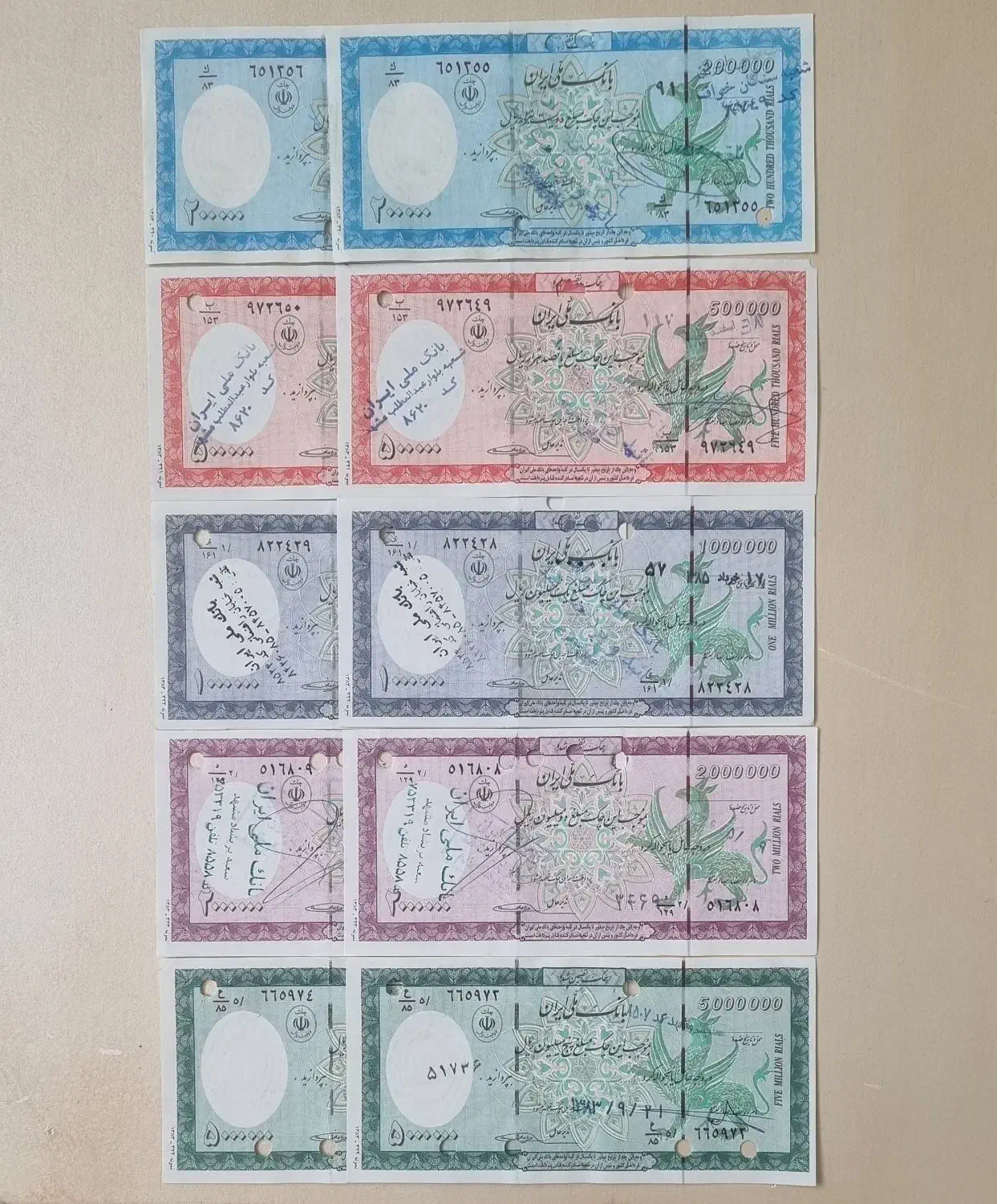 سری کامل تراول بانک ملی دهه نوستالژیک|کلکسیون سکه، تمبر، اسکناس|تبریز, |دیوار