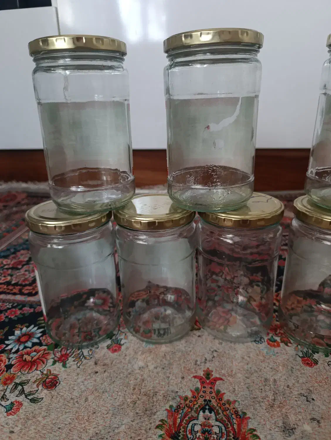 ده عدد شیشه یک کیلویی|ظروف نگهدارنده، پلاستیکی، یک‌بارمصرف|املش, |دیوار