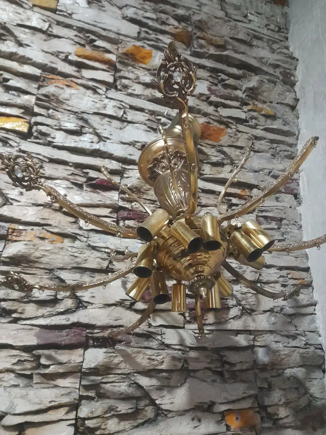 ۲عددلوستراصل برنز سنگین وزن|لوستر و چراغ آویز|ارومیه, |دیوار