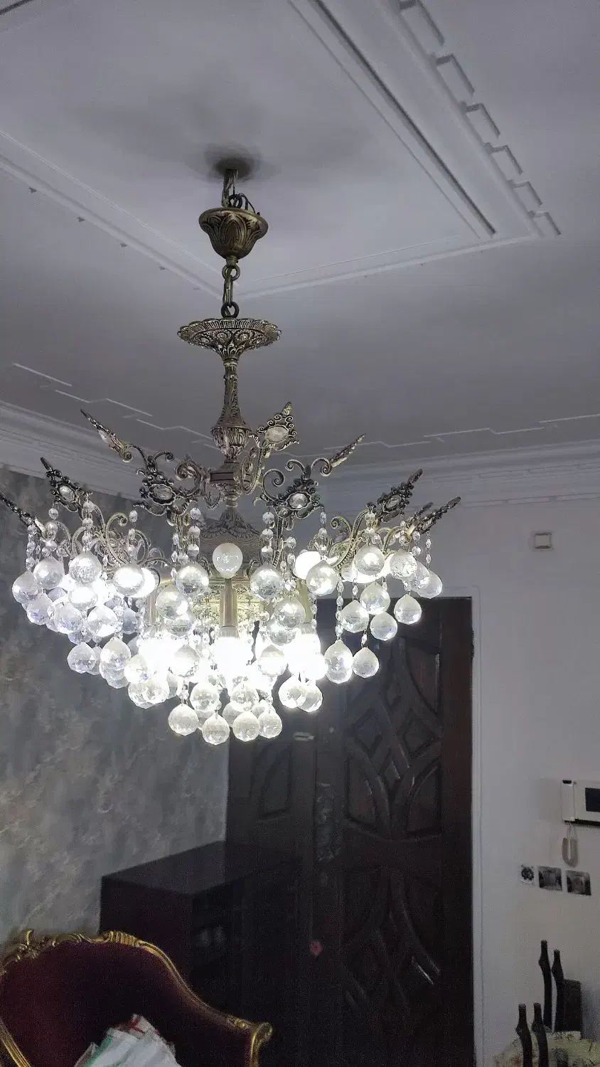 لوستر برنجی|لوستر و چراغ آویز|تهران, تاکسیرانی|دیوار