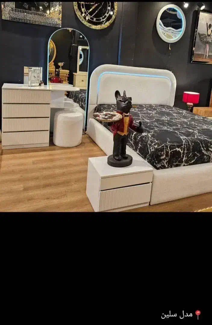 ست سرویس خواب عروس ونوس|تخت و سرویس خواب|خرم‌آباد, |دیوار