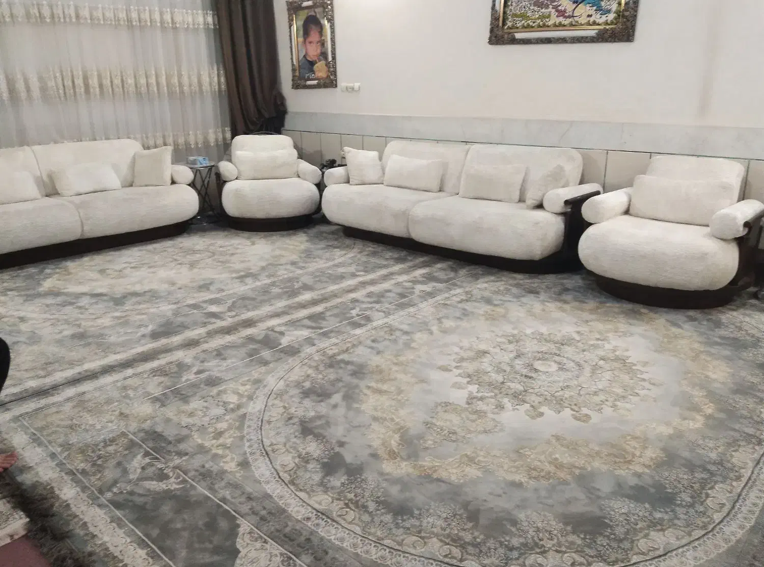 یک جفت فرش 1200شانه در منزل بفروش می‌رسد زیر قیمت|فرش|اصفهان, لیمجیر|دیوار