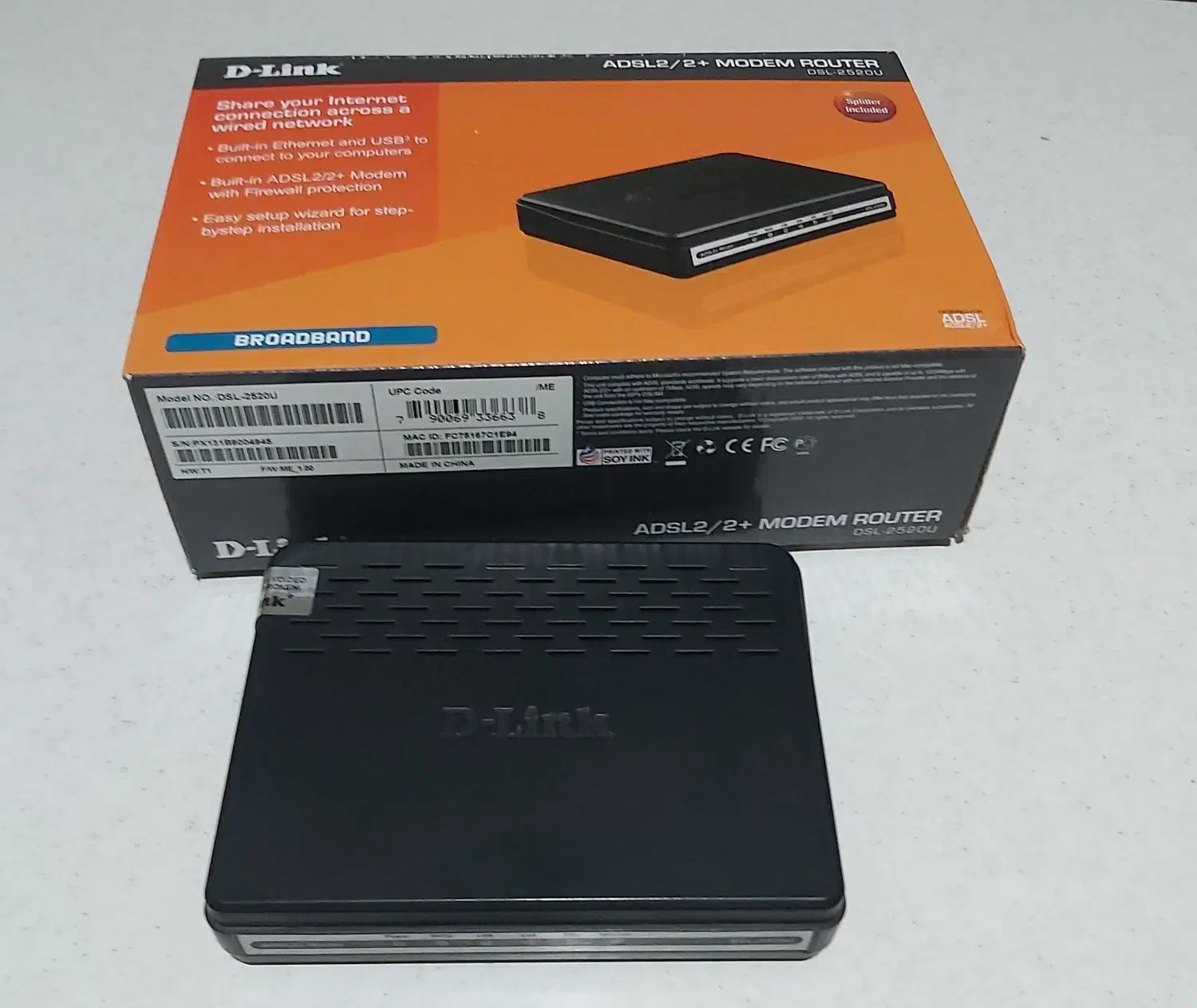 مودم D-Link DSL-2520U|مودم و تجهیزات شبکه|تهران, باغ فیض|دیوار