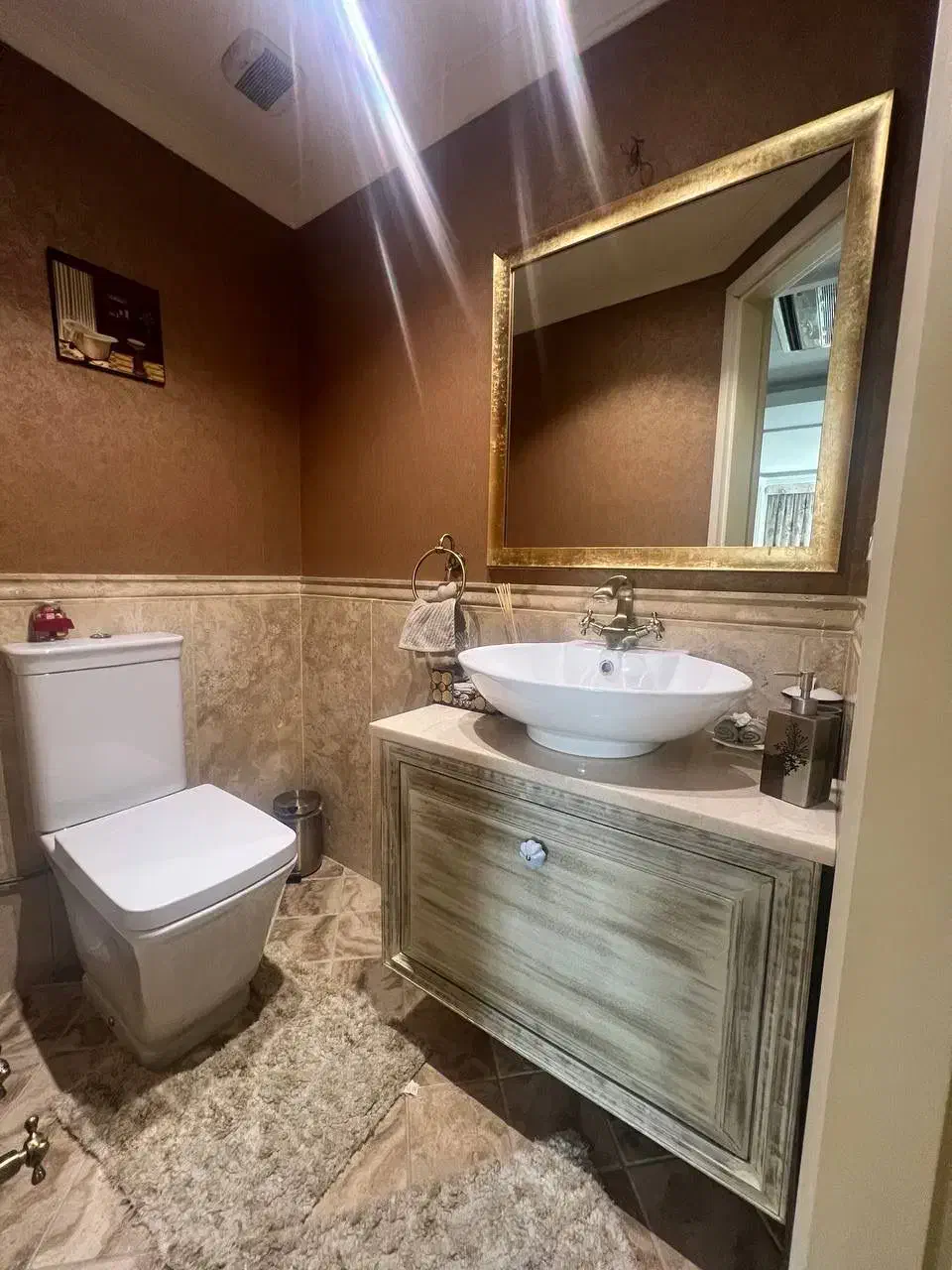 الهیه ۷۱متر ۱خواب، لابی شیک.پوریابیرانوند|اجارهٔ آپارتمان|تهران, الهیه|دیوار