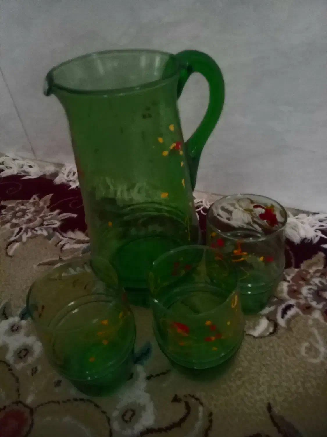 ۱عددپارچ و۳لیوان آک قدیمی برای دهه۵۰هستن|ظروف سرو و پذیرایی|دزفول, |دیوار