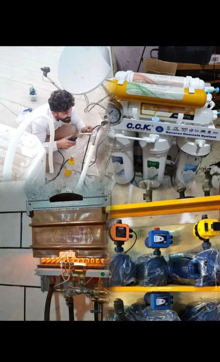 نصب تعمیرات کولرآبگرمکن پمپ آبتصفیه شیرآلات لولهکش|خدمات پیشه و مهارت|اهواز, گلستان|دیوار