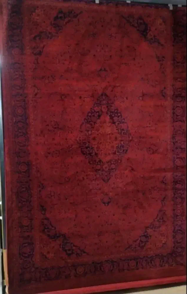 فرش لاکی دستبافت گونه معاوضه با فرش نو زمینه دودی|فرش|اراک, |دیوار