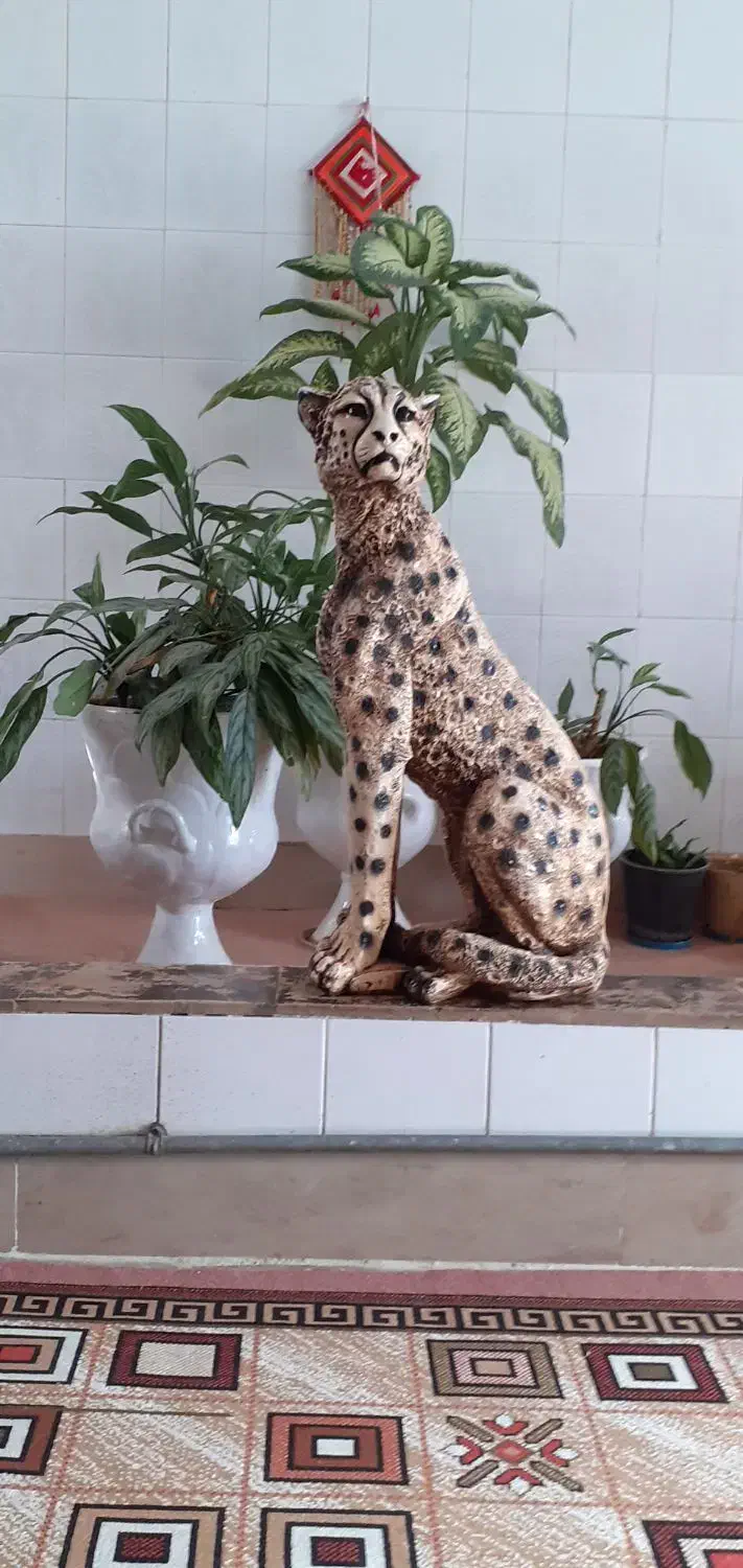مجسمه پلنگ|مجسمه، تندیس، ماکت|خرمآباد, |دیوار