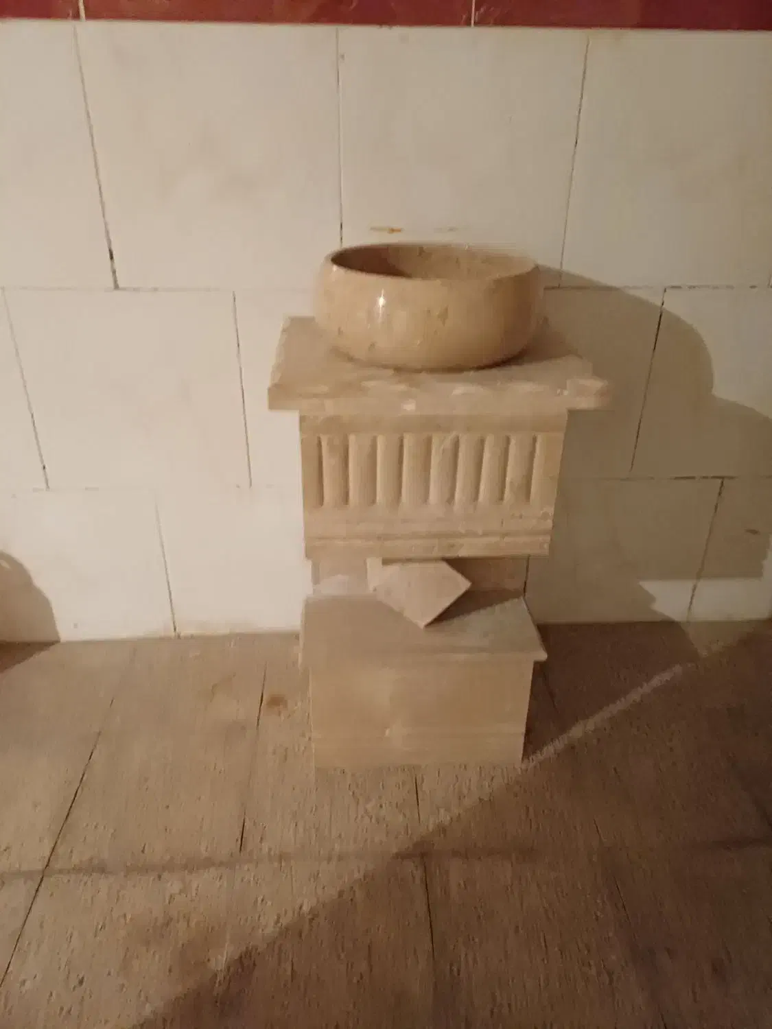 روشویی سنگی نونو|لوازم سرویس بهداشتی|مشکیندشت, |دیوار