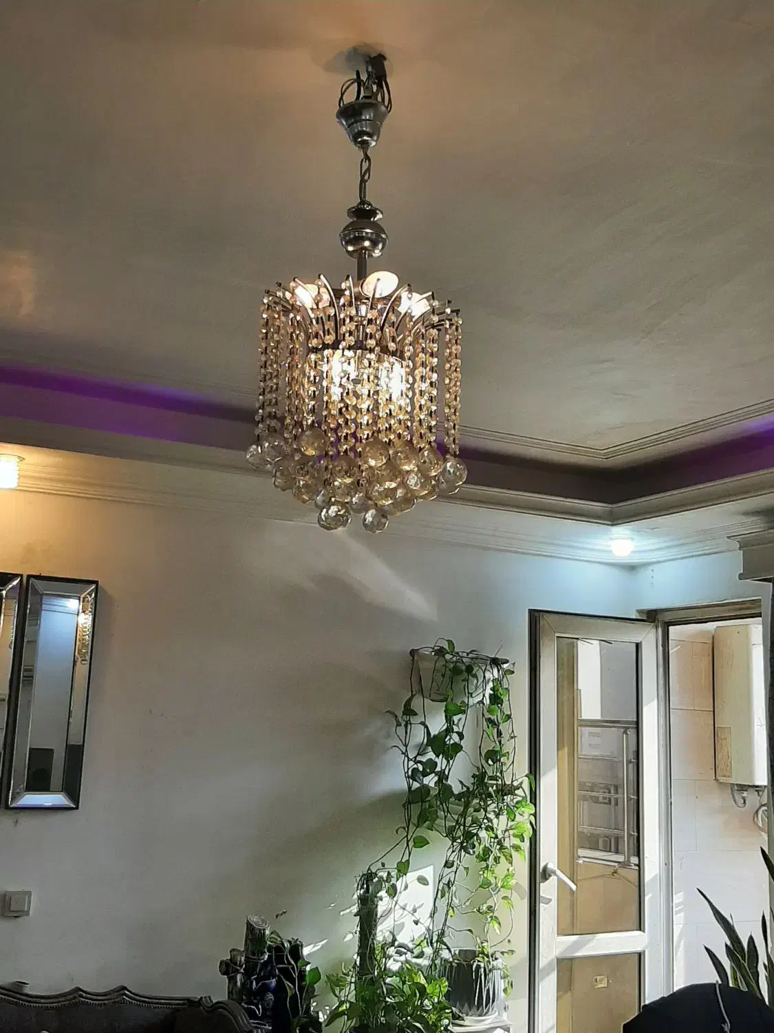 لوستر کریستال|لوستر و چراغ آویز|اهواز, سپیدار|دیوار