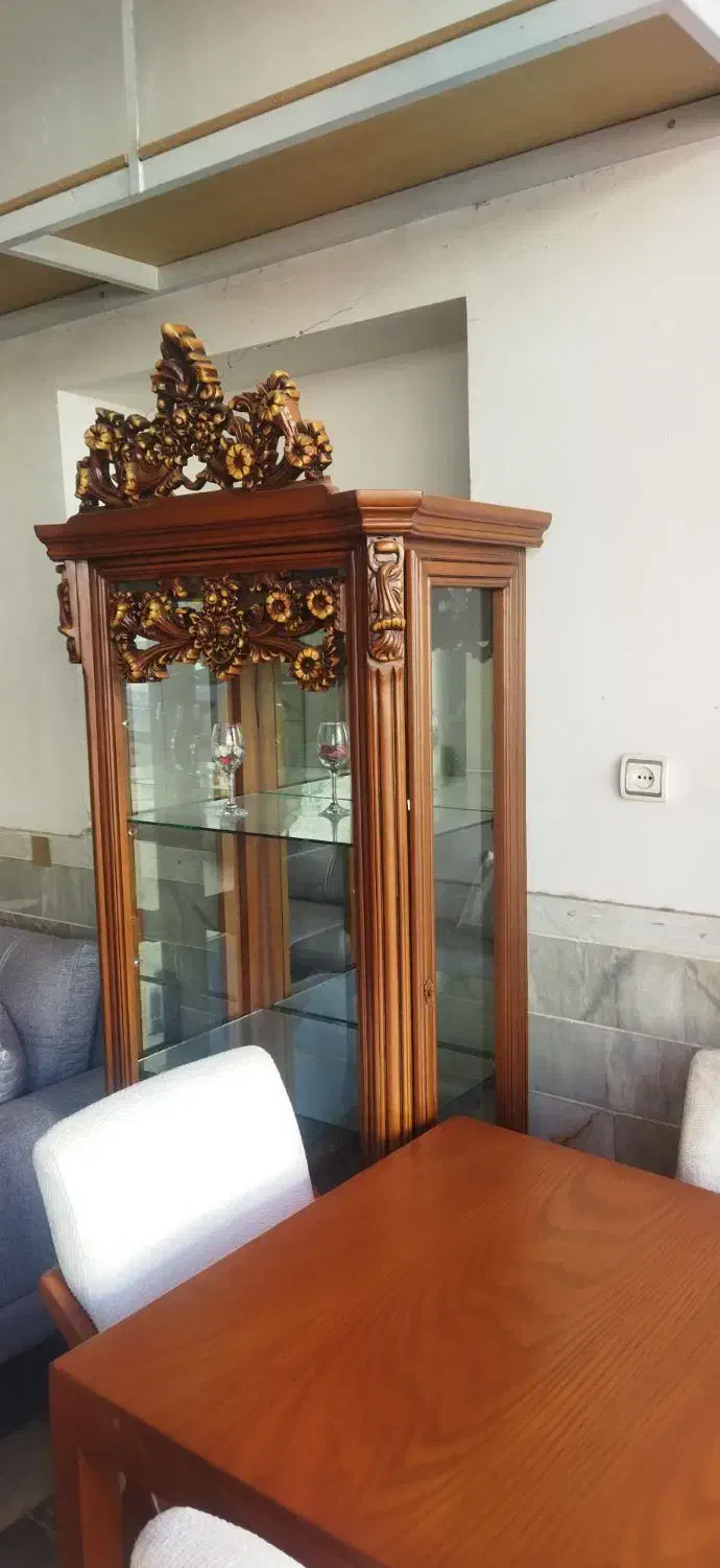 بوفه چوب راش با بهترین رنگ|بوفه، ویترین، کنسول|زنجان, |دیوار