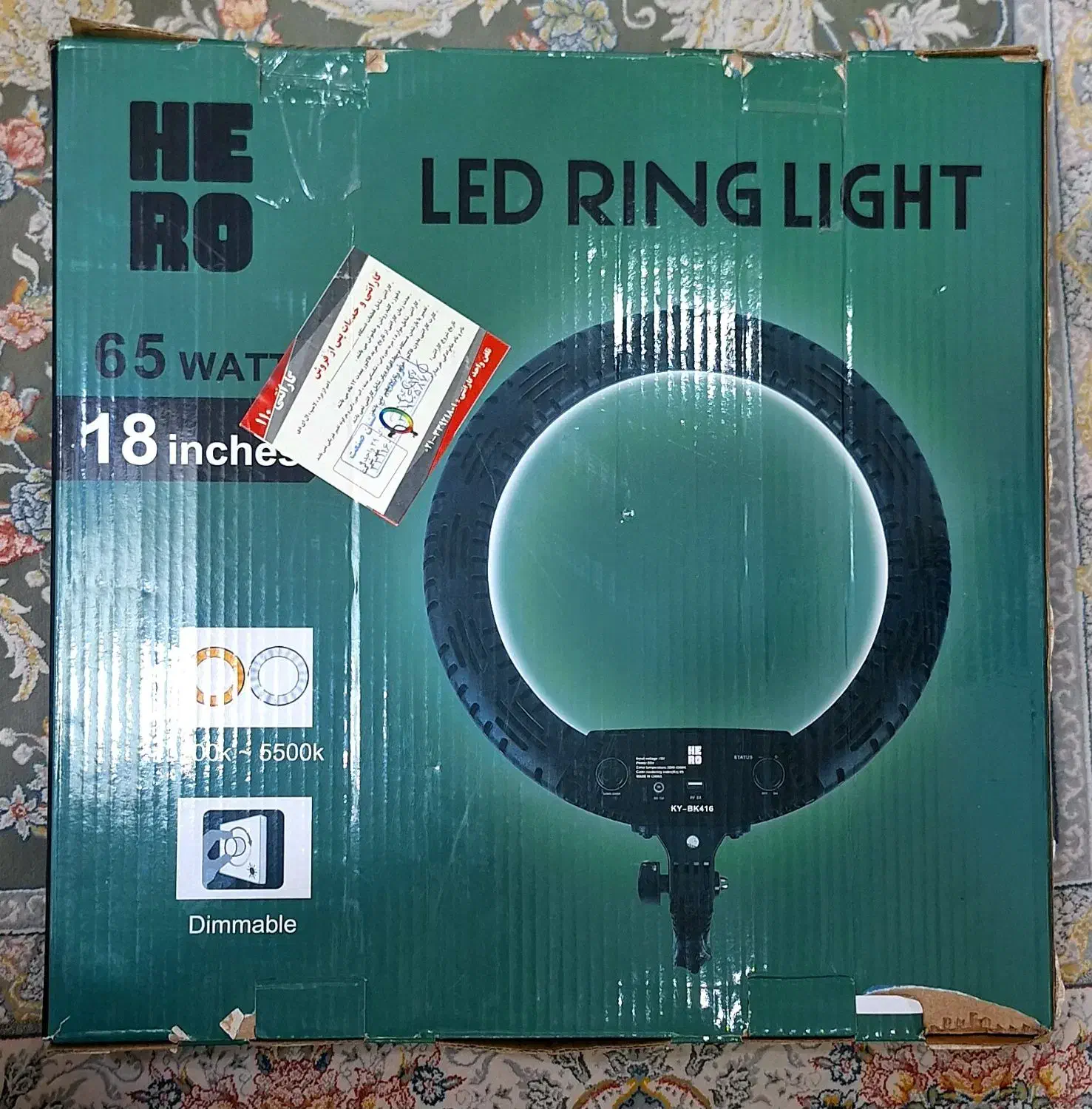 رینگ لایت 18 اینچ کاملا نو|دوربین عکاسی و فیلمبرداری|کرج, کرج نو|دیوار