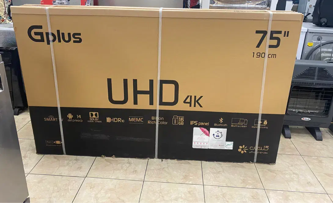 تلویزیون جی پلاس ۷۵ اینچ|تلویزیون و پروژکتور|تهران, تهرانپارس شرقی|دیوار