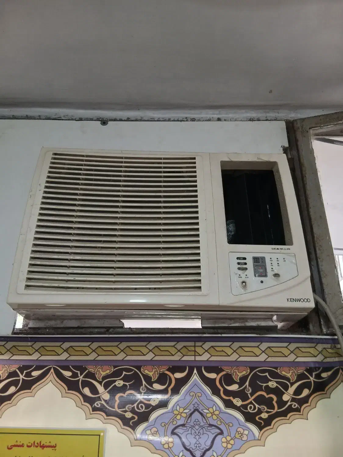 کولر پنجره ای ۱۸ هزار کنوود|کولر گازی و فنکوئل|رشت, دباغیان|دیوار