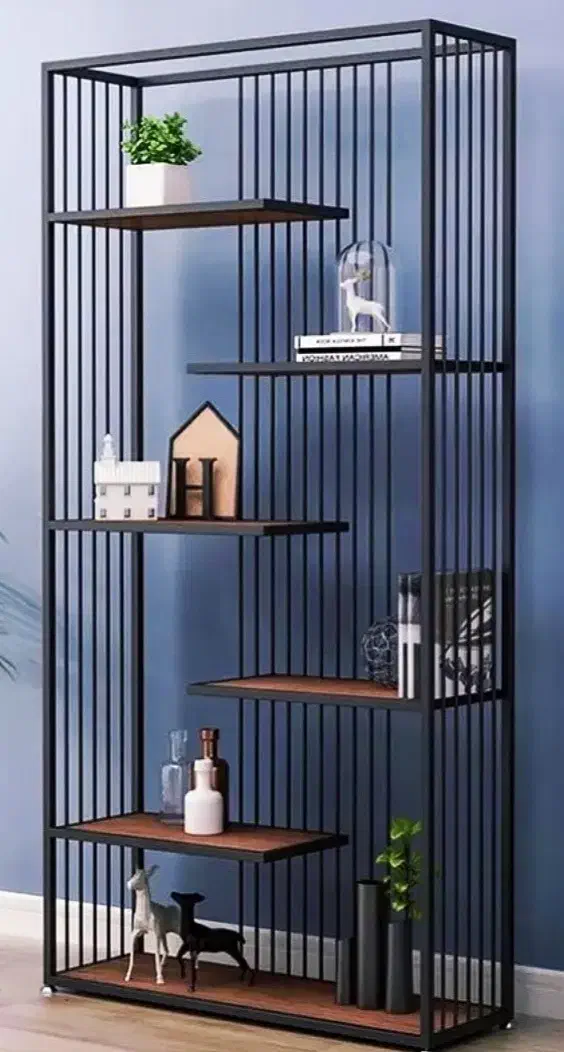 کتابخانه و استند دکوری چوب فلز مدل شهداد|کتابخانه، شلف، قفسههای دیواری|تهران, صادقیه|دیوار