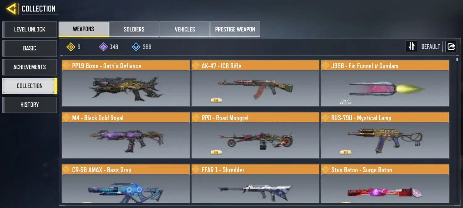 اکانت کالاف موبایل کاملا صیف (تمپلار متیک )|کنسول، بازی ویدئویی و آنلاین|اصفهان, قلعه طبره|دیوار