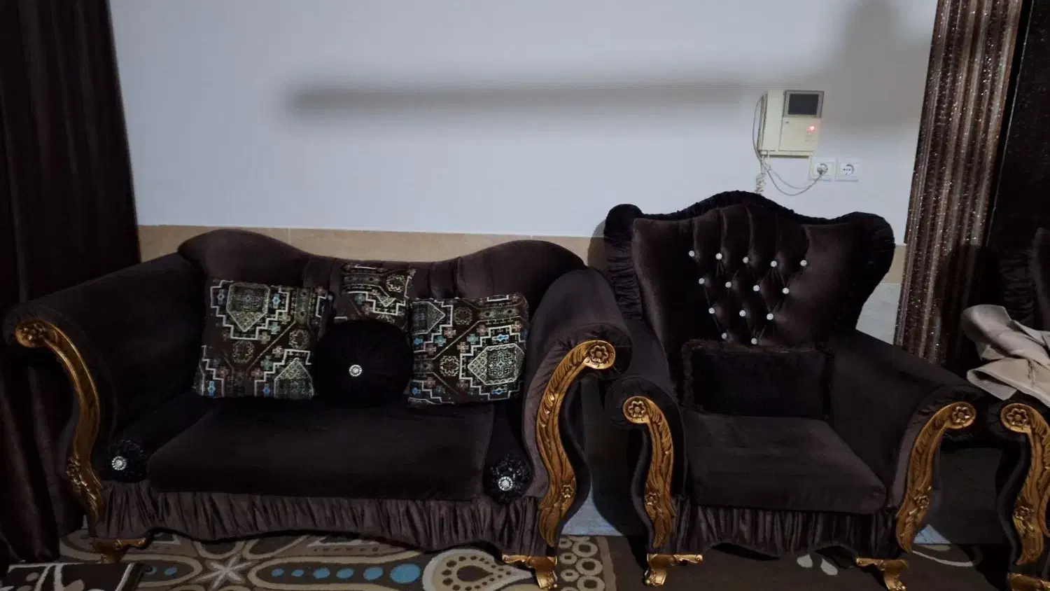 مبل ۹ نفره|مبلمان خانگی و میز عسلی|کردکوی, |دیوار